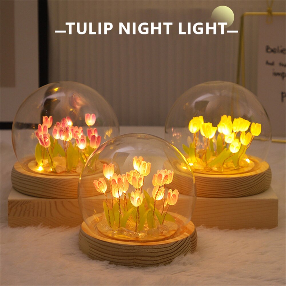 Artificial Tulip Flower Lamp 🌷