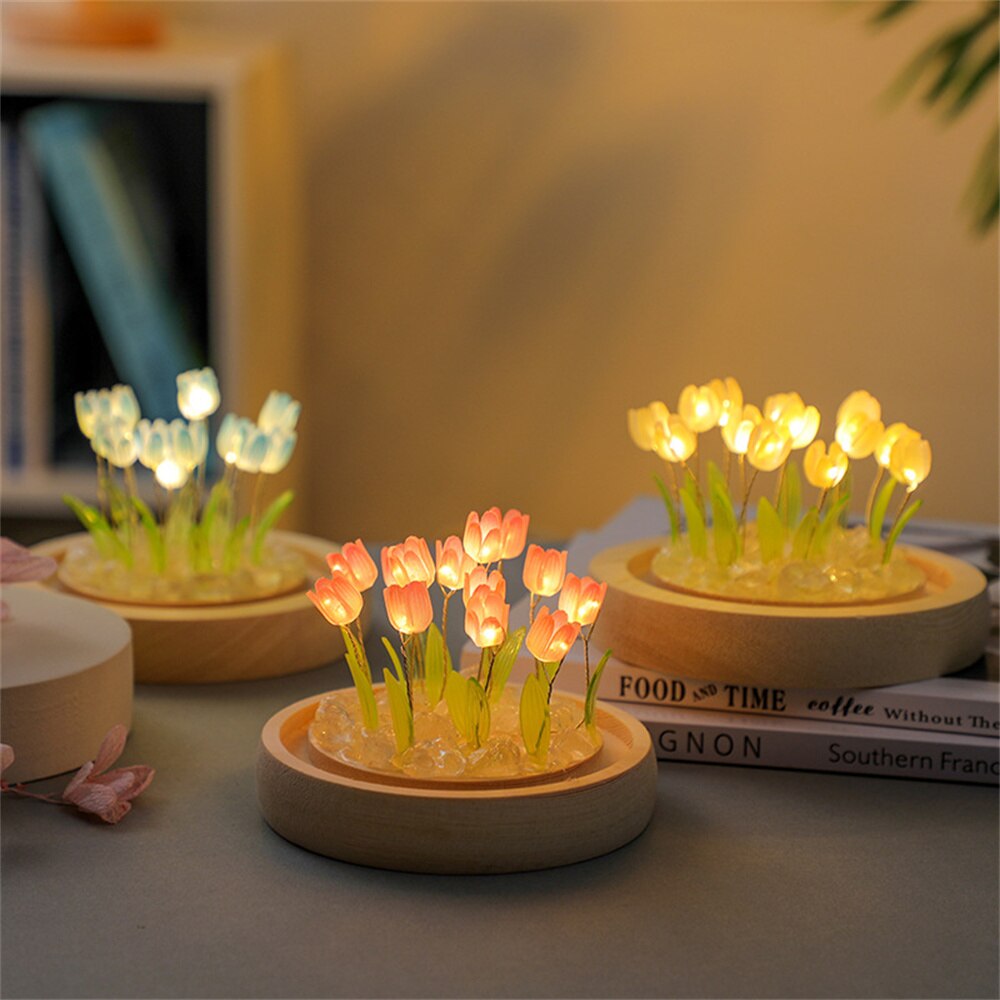 Artificial Tulip Flower Lamp 🌷