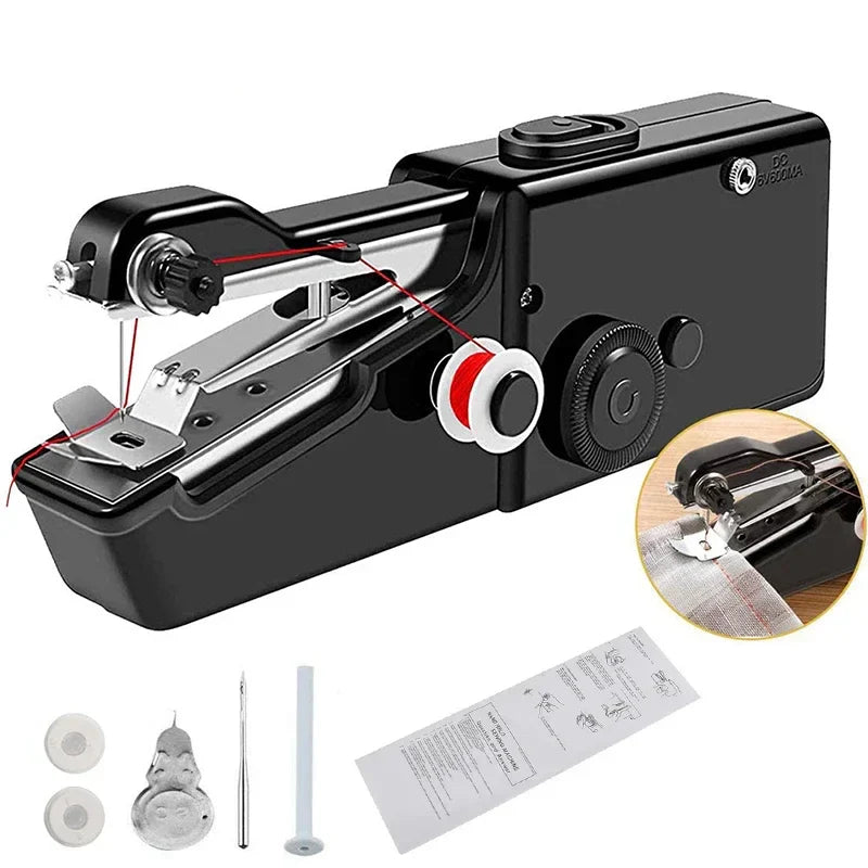 Mini Handheld Sewing Machine, Quick Sewing Portable Sewing Machine write a headline on it🪡