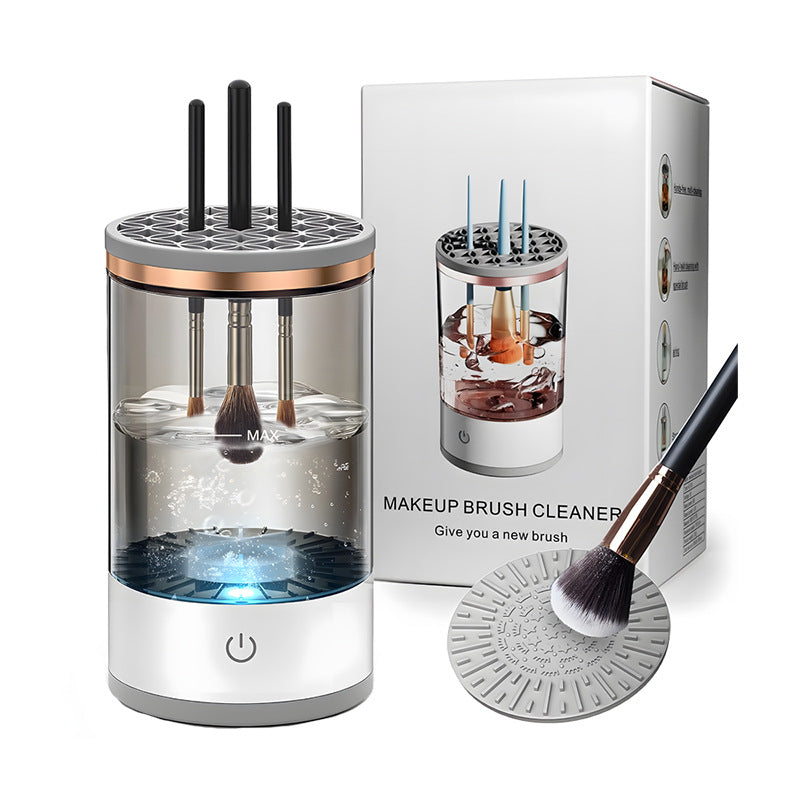 Automatic Makeup Brush Cleaner: Portable 3-in-1 Cleaning and Drying Tool