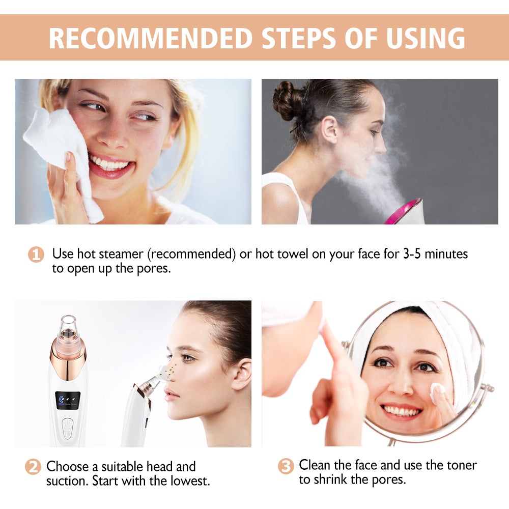 Advance 5-in-1 Pore Cleanser and Blackhead Removal Device Clear Your Skin with Every Use